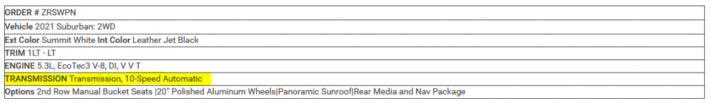 Specials - Transmission