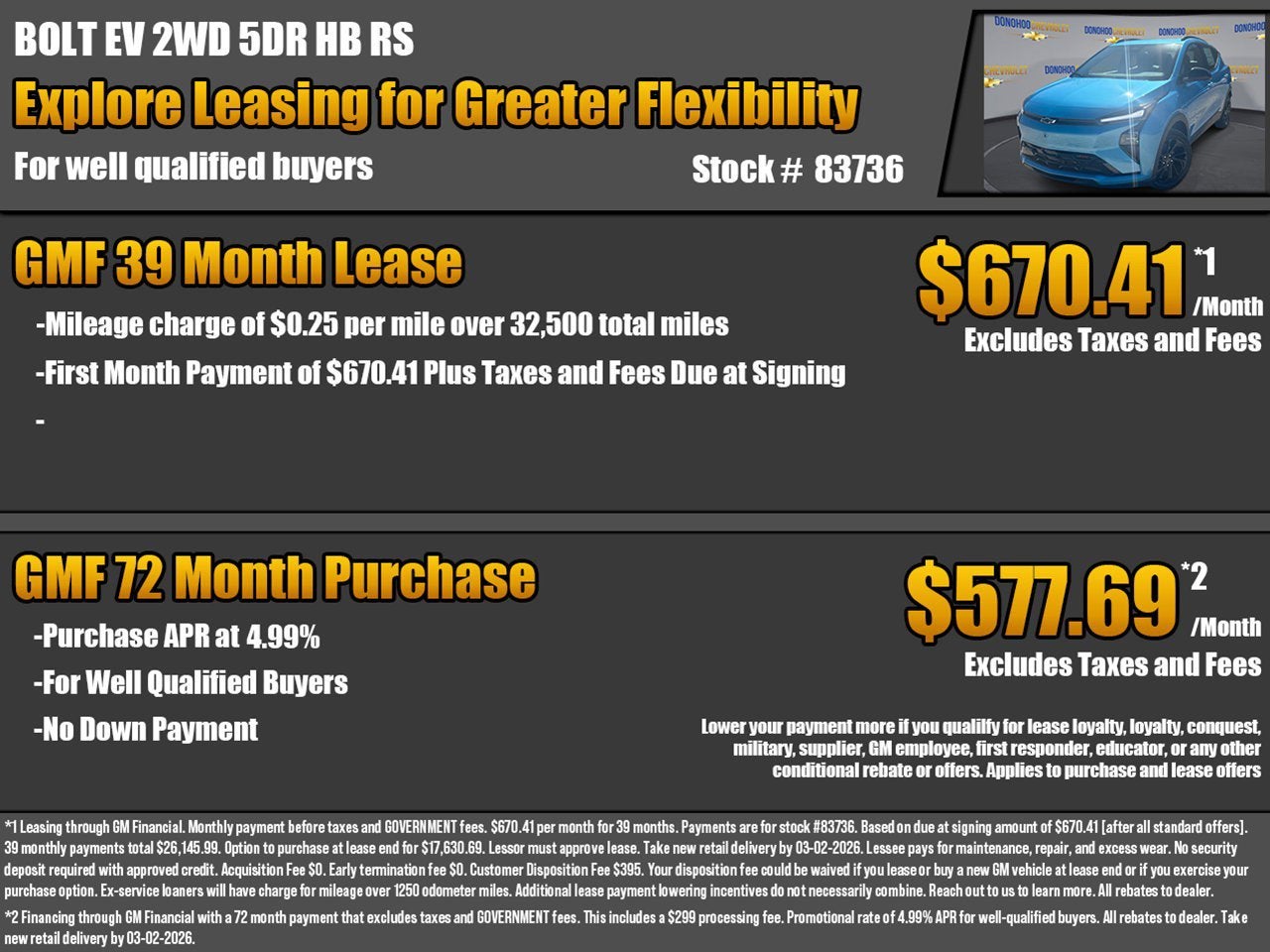 2027 Chevrolet Bolt RS