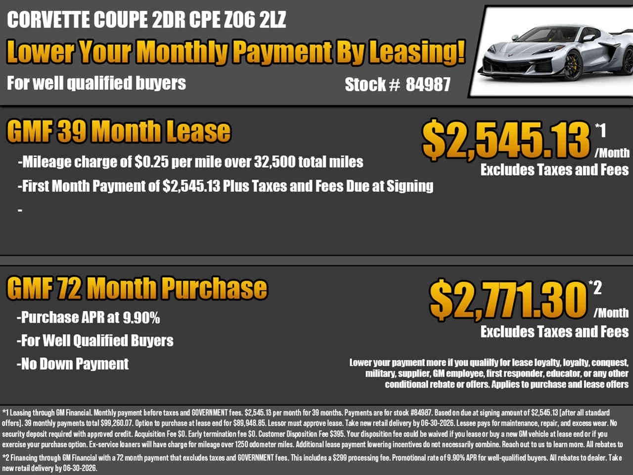 2027 Chevrolet Corvette Z06 2LZ