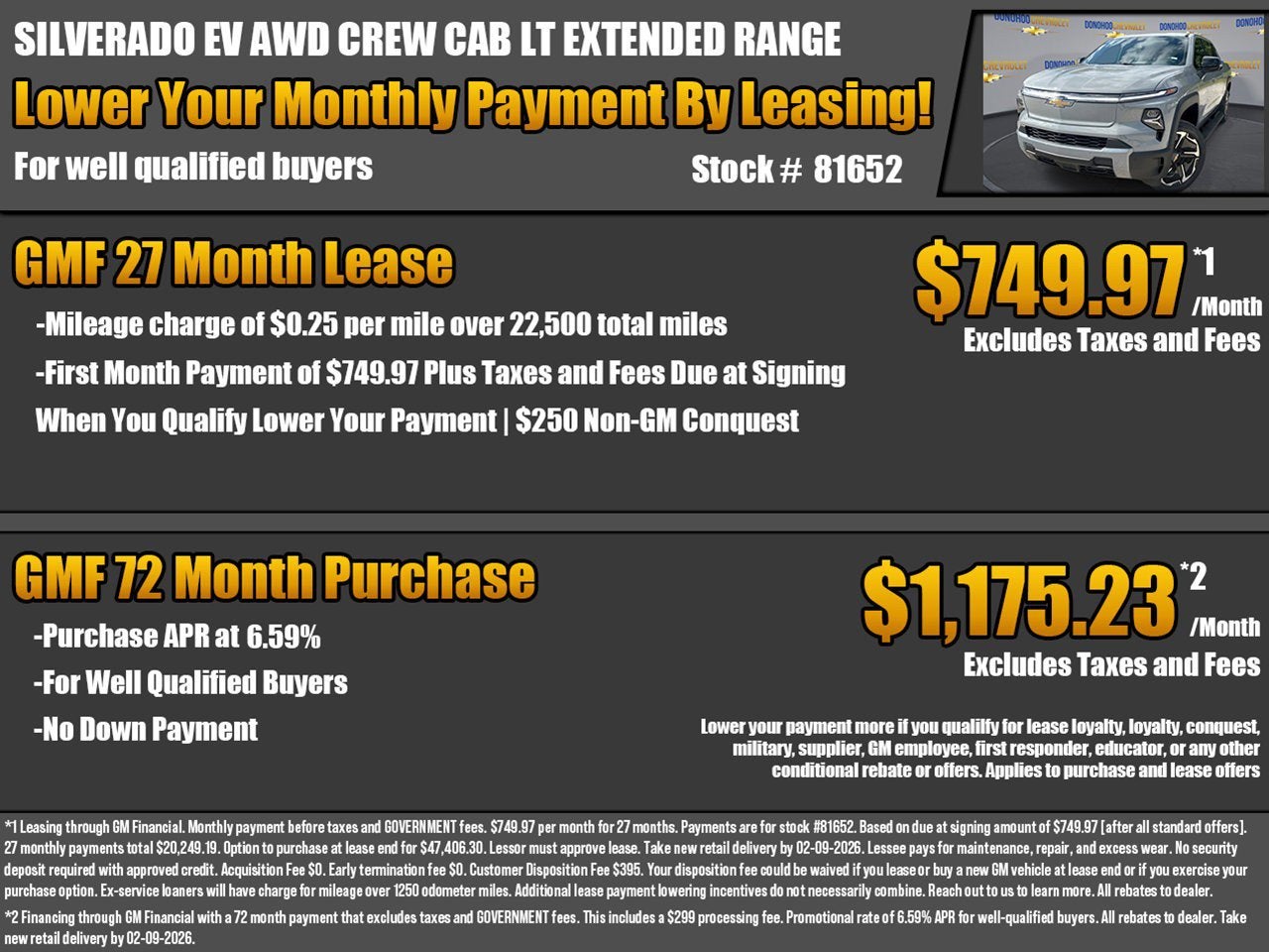 2026 Chevrolet Silverado EV LT - Extended Range