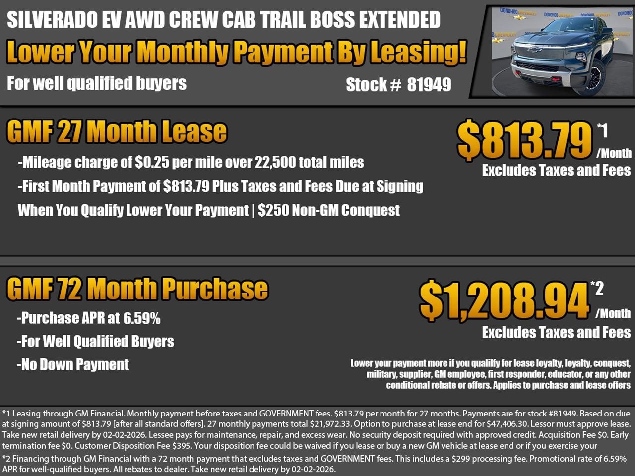 2026 Chevrolet Silverado EV Trail Boss - Extended Range
