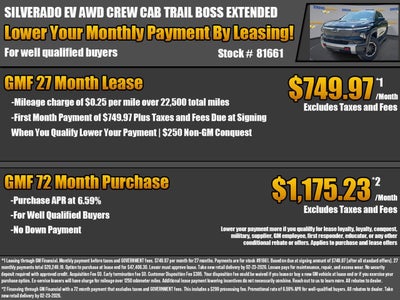 2026 Chevrolet Silverado EV Trail Boss - Extended Range