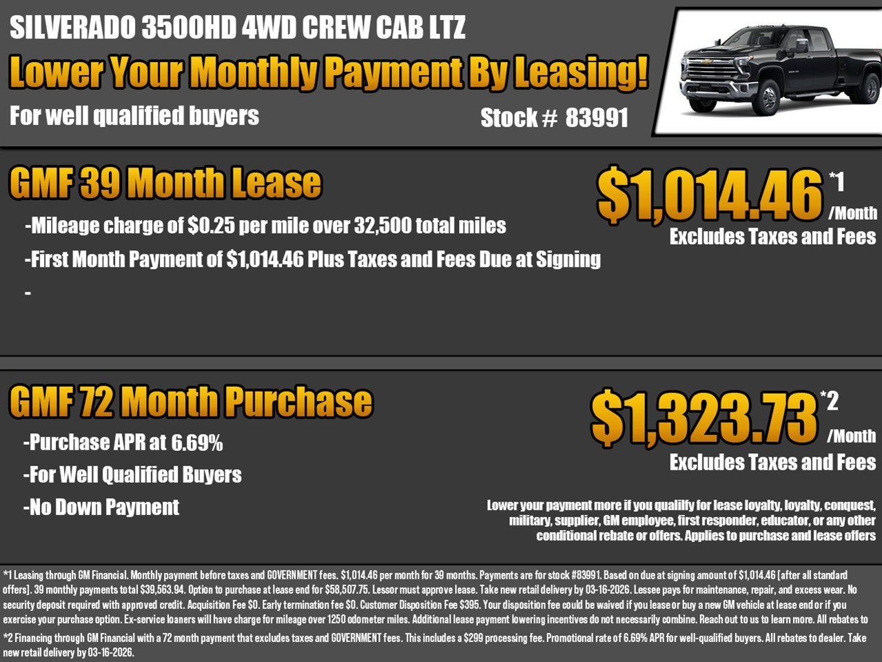 2026 Chevrolet Silverado 3500 HD LTZ