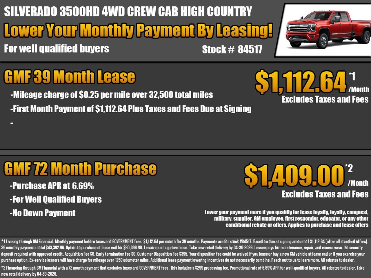 2026 Chevrolet Silverado 3500 HD High Country DRW