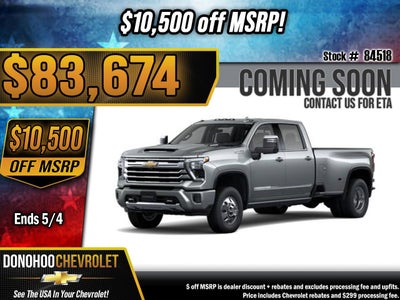 2026 Chevrolet Silverado 3500 HD High Country DRW