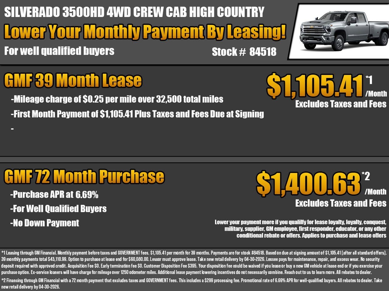 2026 Chevrolet Silverado 3500 HD High Country DRW