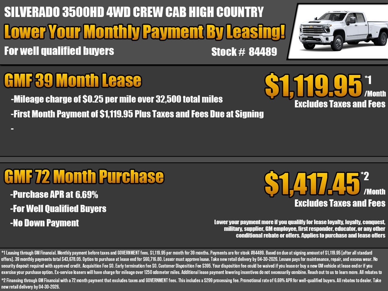 2026 Chevrolet Silverado 3500 HD High Country DRW