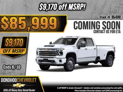 2026 Chevrolet Silverado 3500 HD High Country DRW