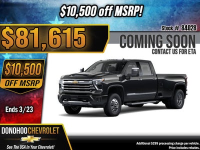 2026 Chevrolet Silverado 3500 HD High Country DRW