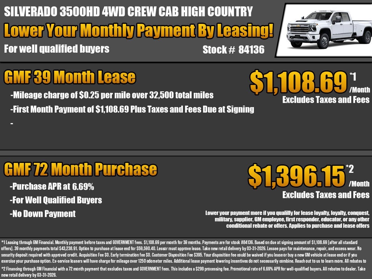 2026 Chevrolet Silverado 3500 HD High Country DRW