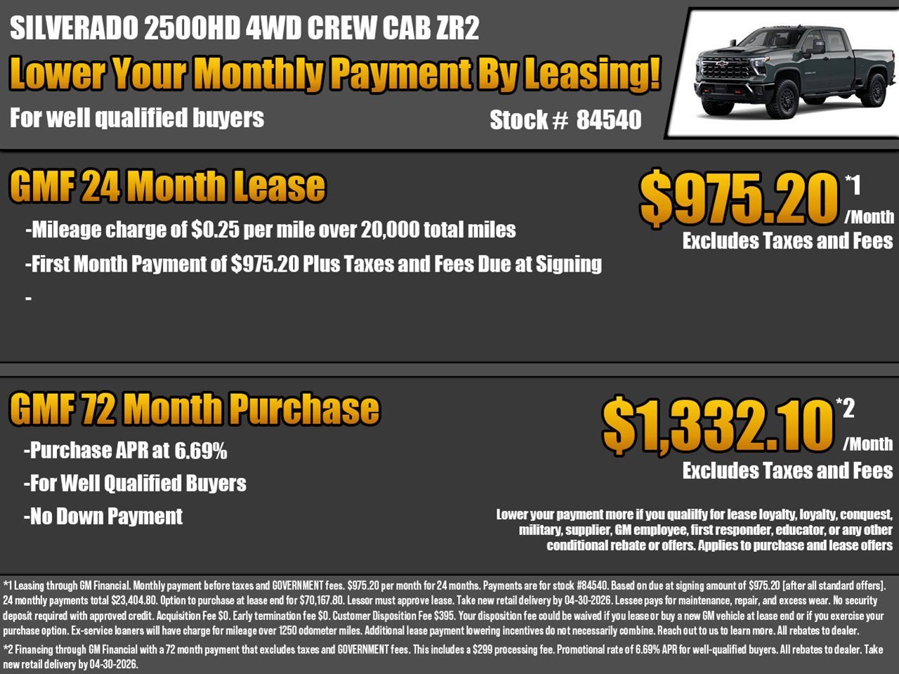 2026 Chevrolet Silverado 2500 HD ZR2