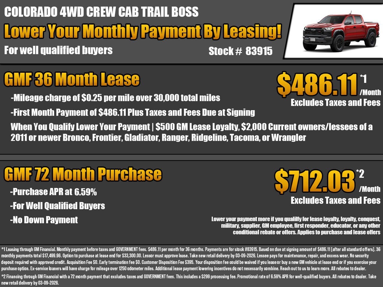 2026 Chevrolet Colorado Trail Boss