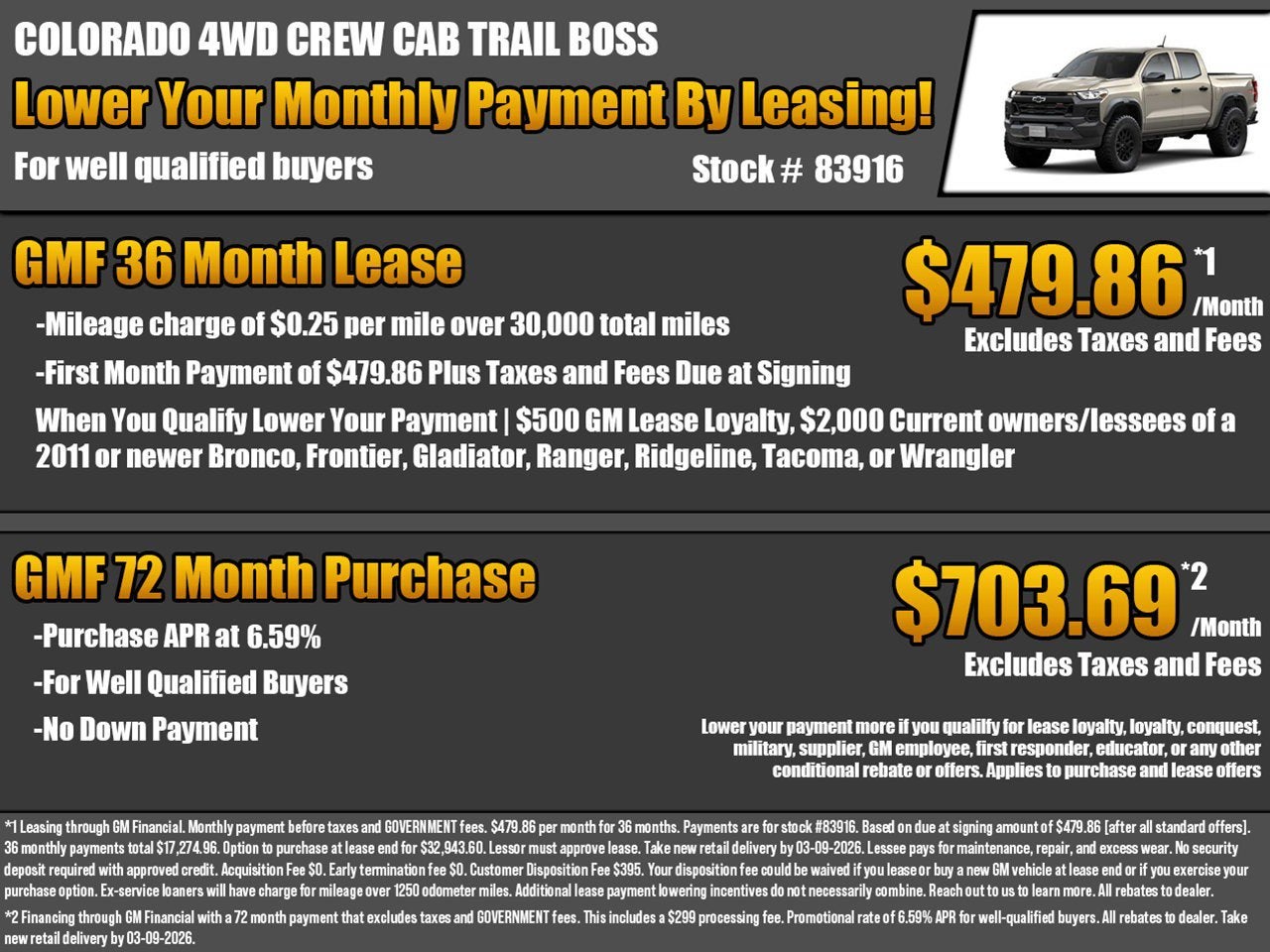 2026 Chevrolet Colorado Trail Boss