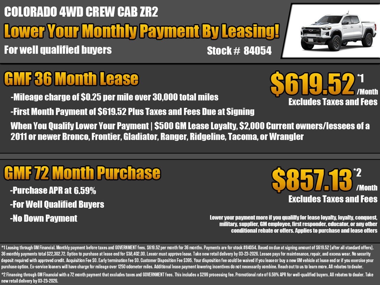 2026 Chevrolet Colorado ZR2