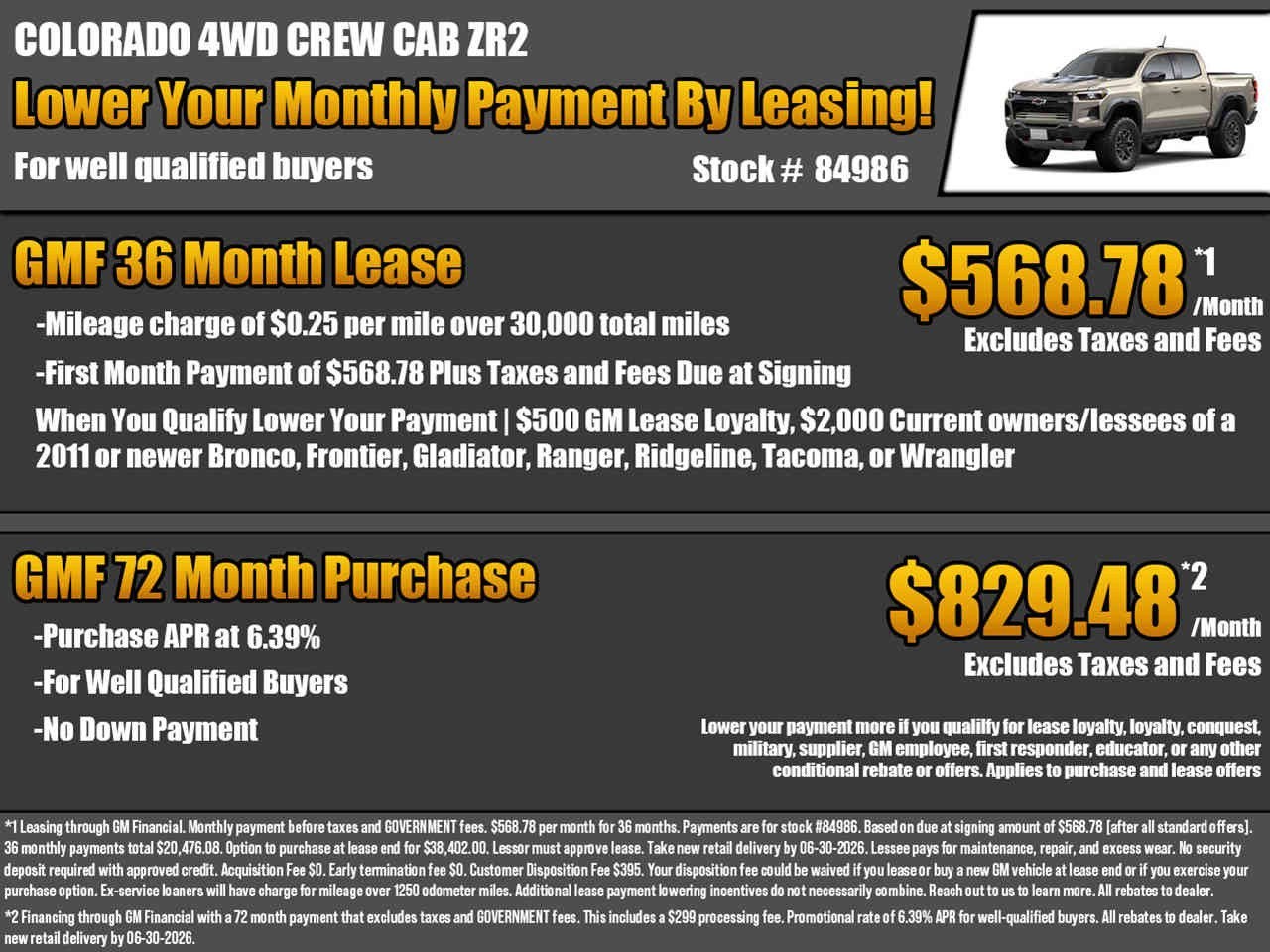 2026 Chevrolet Colorado ZR2