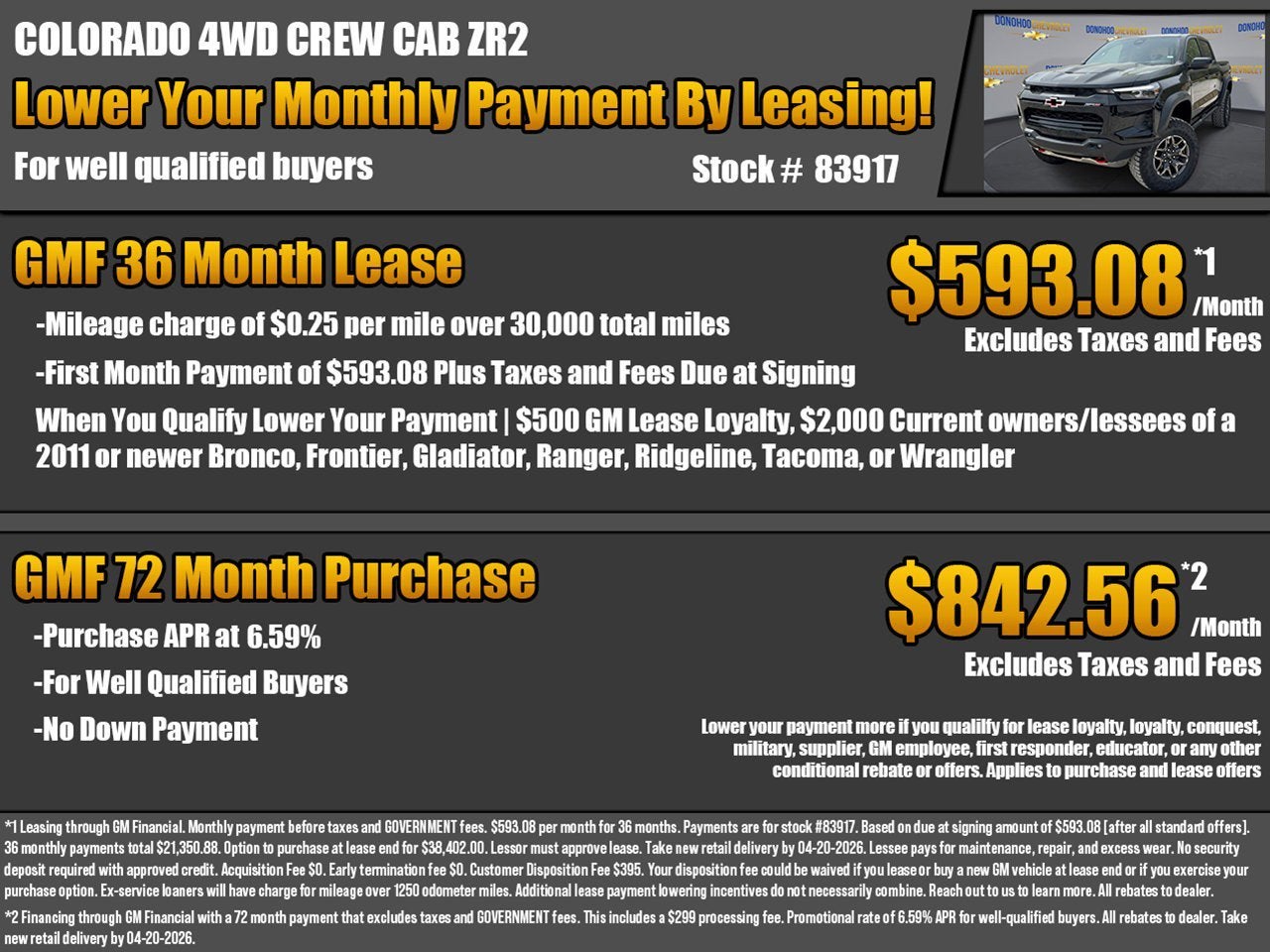 2026 Chevrolet Colorado ZR2