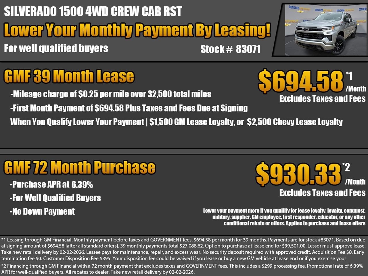 2026 Chevrolet Silverado 1500 RST