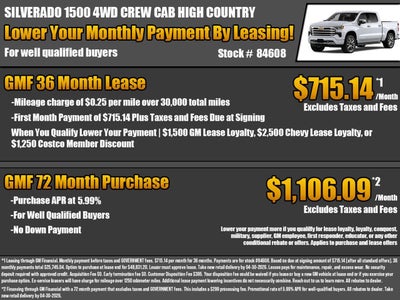 2026 Chevrolet Silverado 1500 High Country