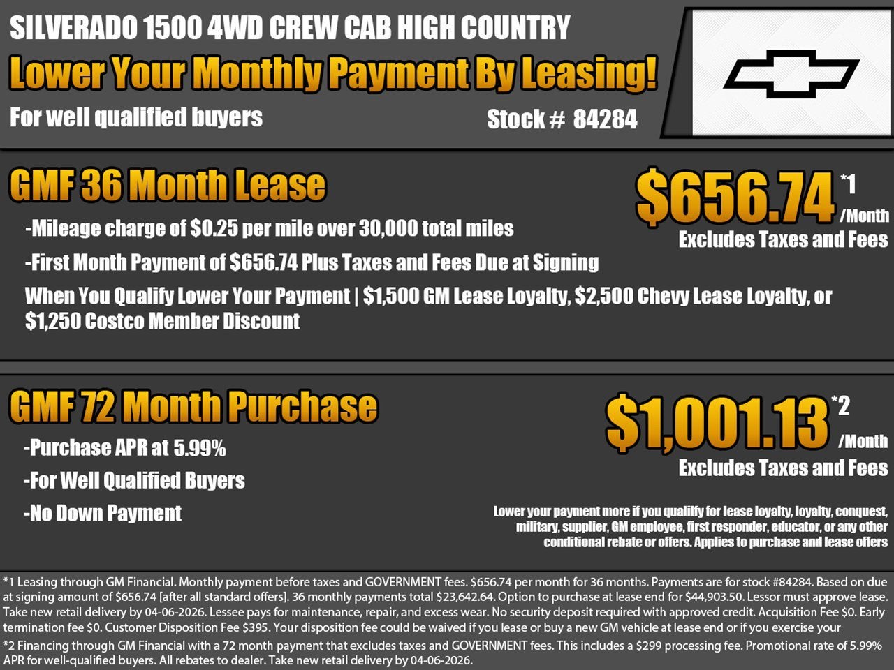 2026 Chevrolet Silverado 1500 High Country