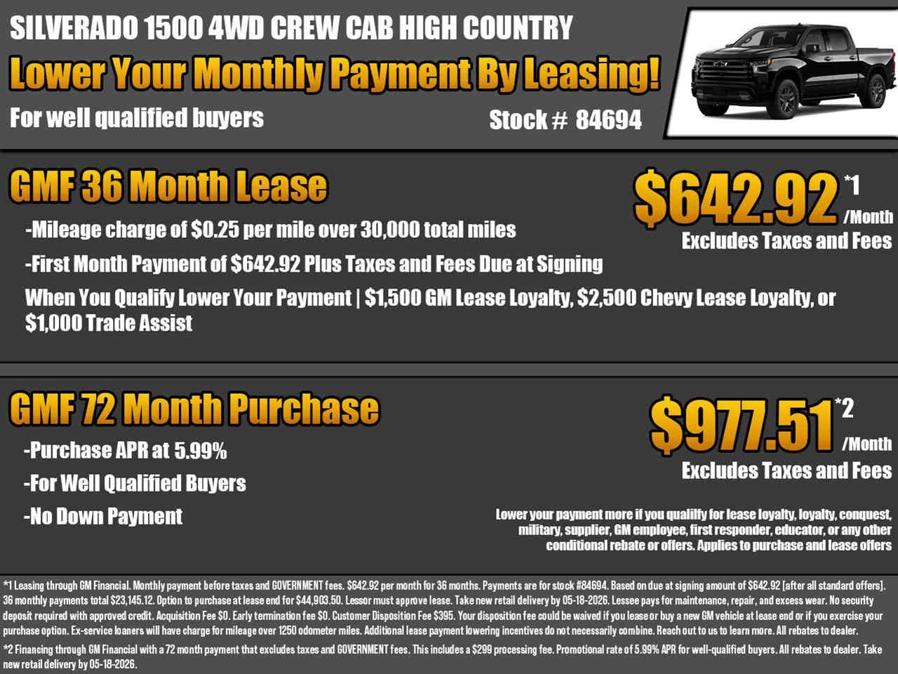 2026 Chevrolet Silverado 1500 High Country