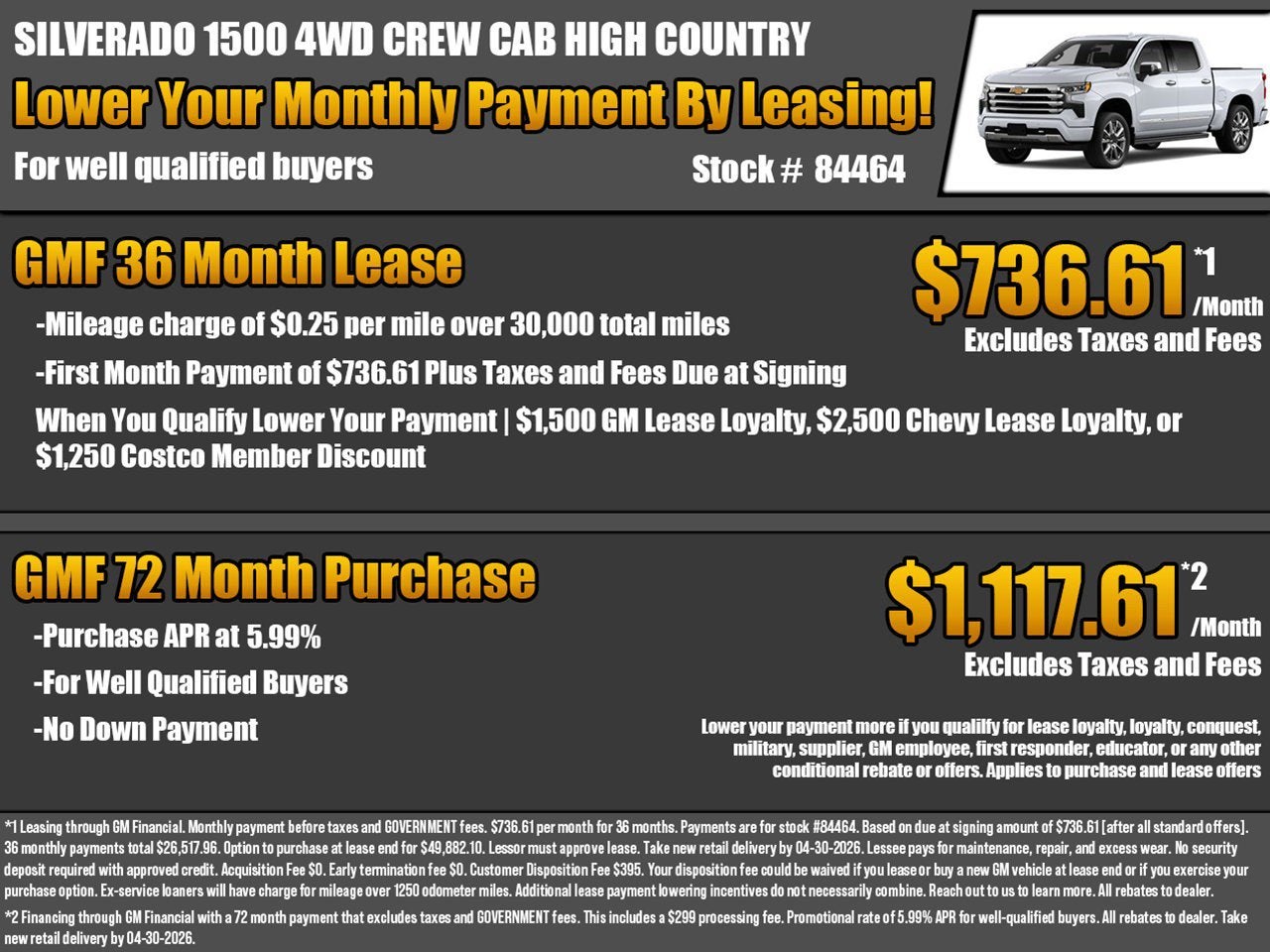 2026 Chevrolet Silverado 1500 High Country