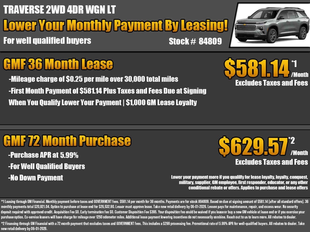2026 Chevrolet Traverse LT