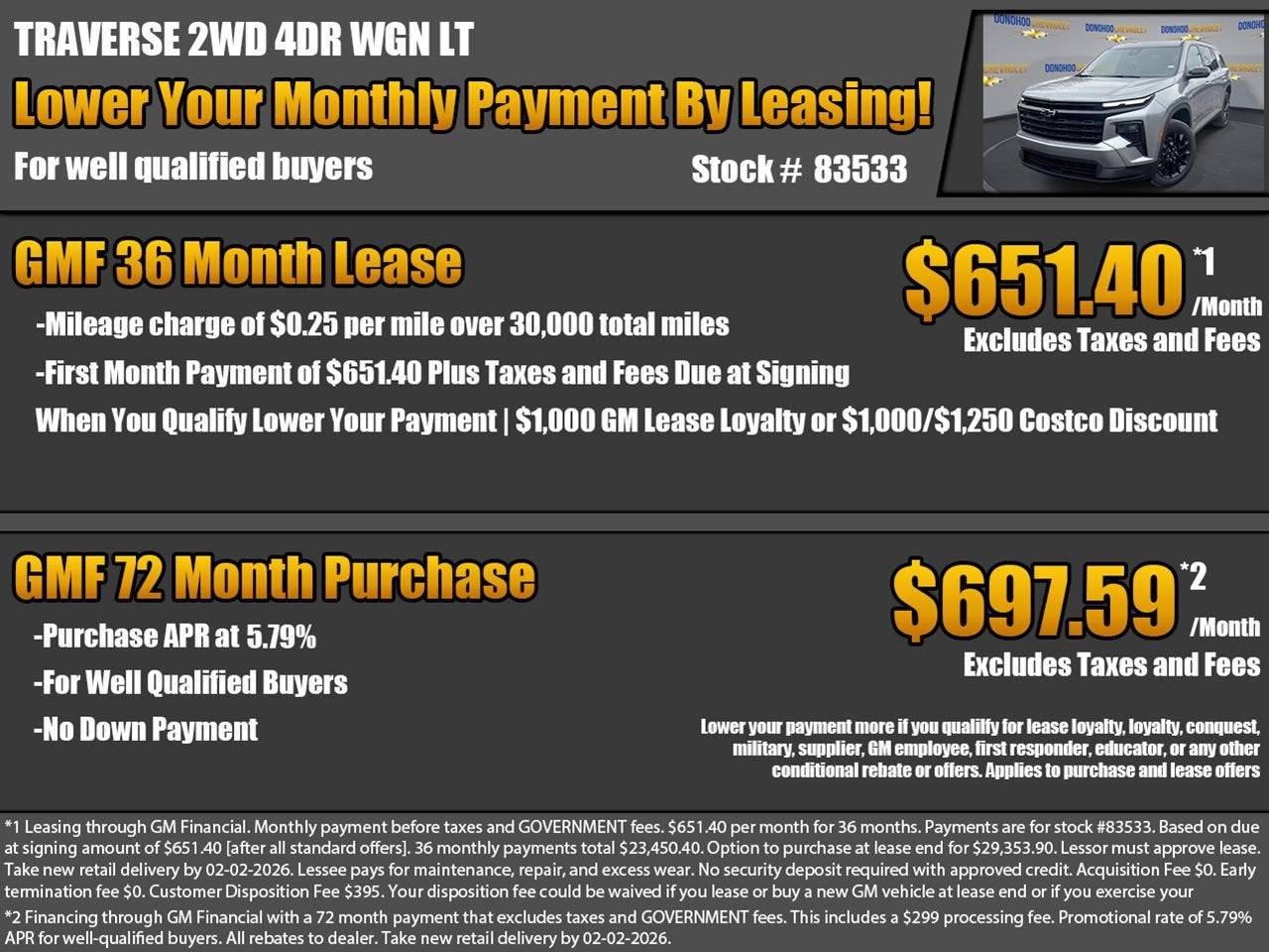 2026 Chevrolet Traverse LT