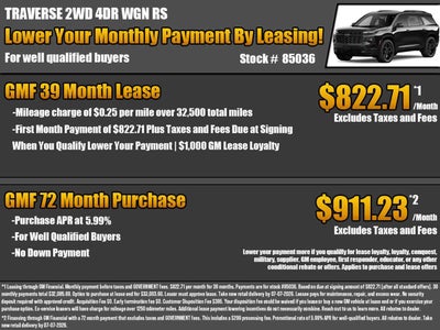 2026 Chevrolet Traverse RS