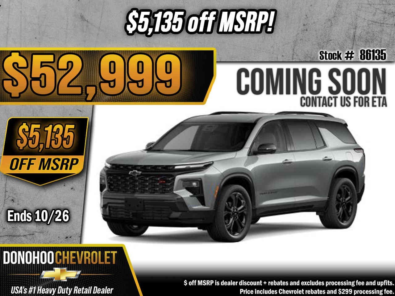 2027 Chevrolet Traverse RS