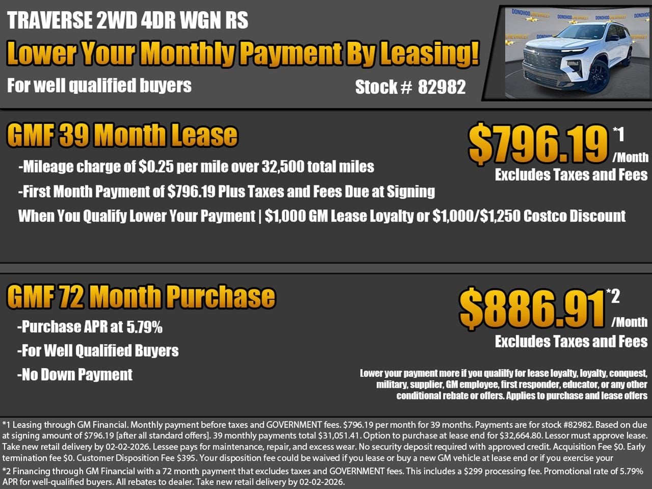 2026 Chevrolet Traverse RS