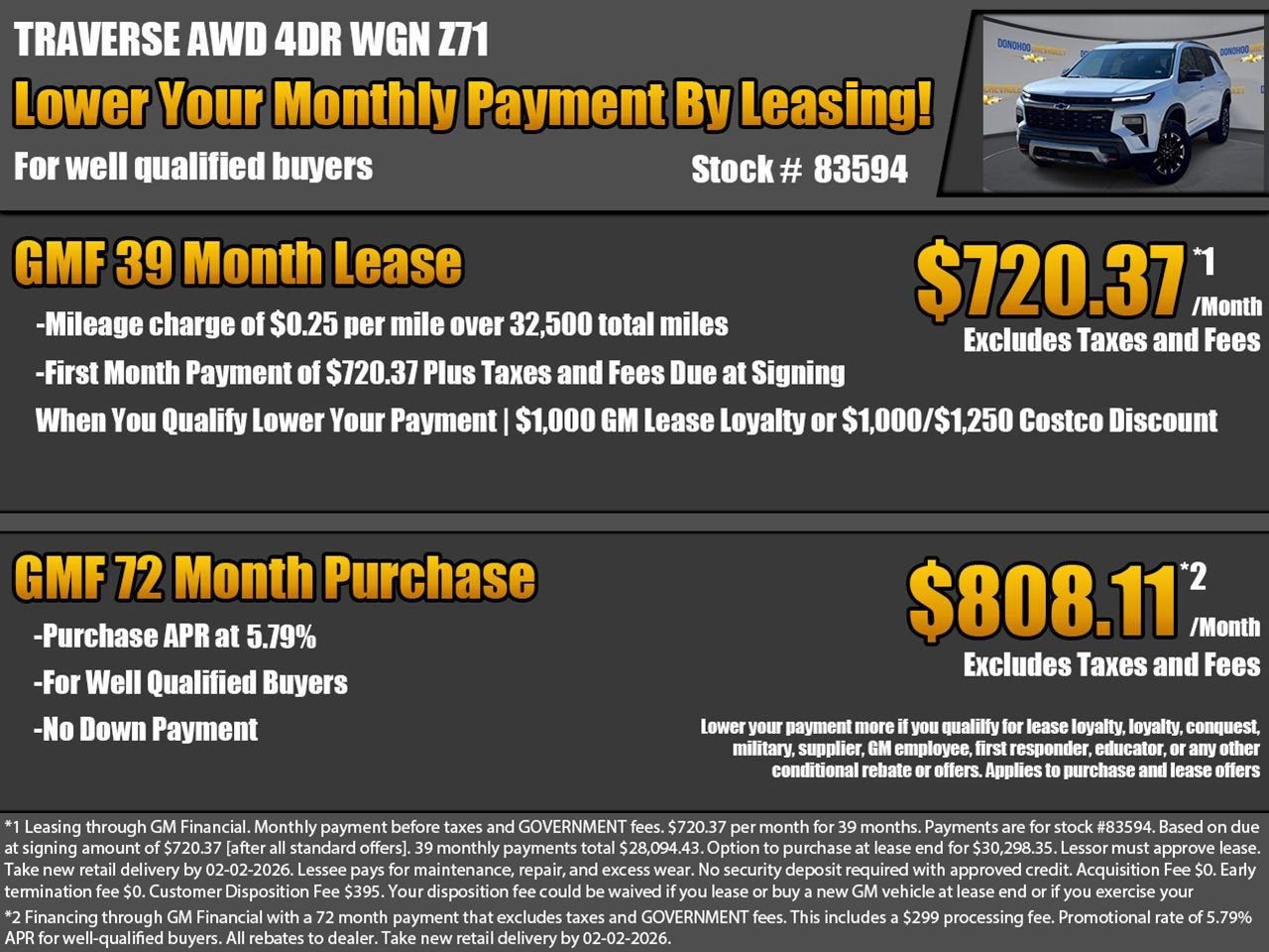 2026 Chevrolet Traverse Z71