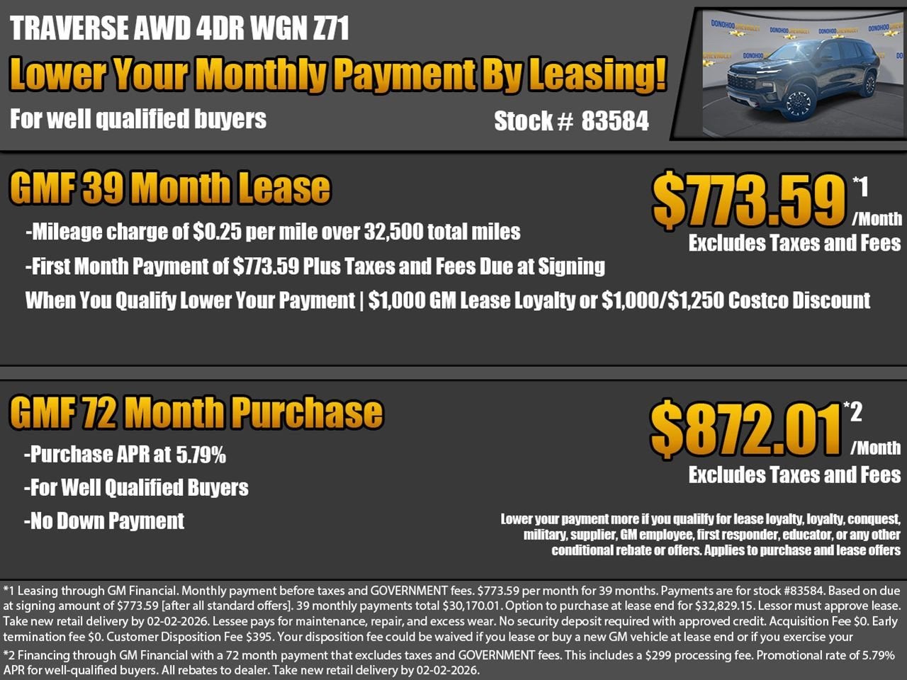 2026 Chevrolet Traverse Z71