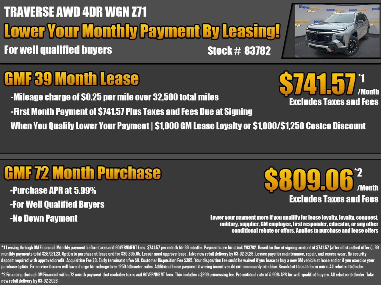 2026 Chevrolet Traverse Z71