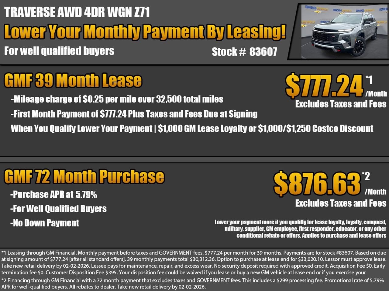 2026 Chevrolet Traverse Z71