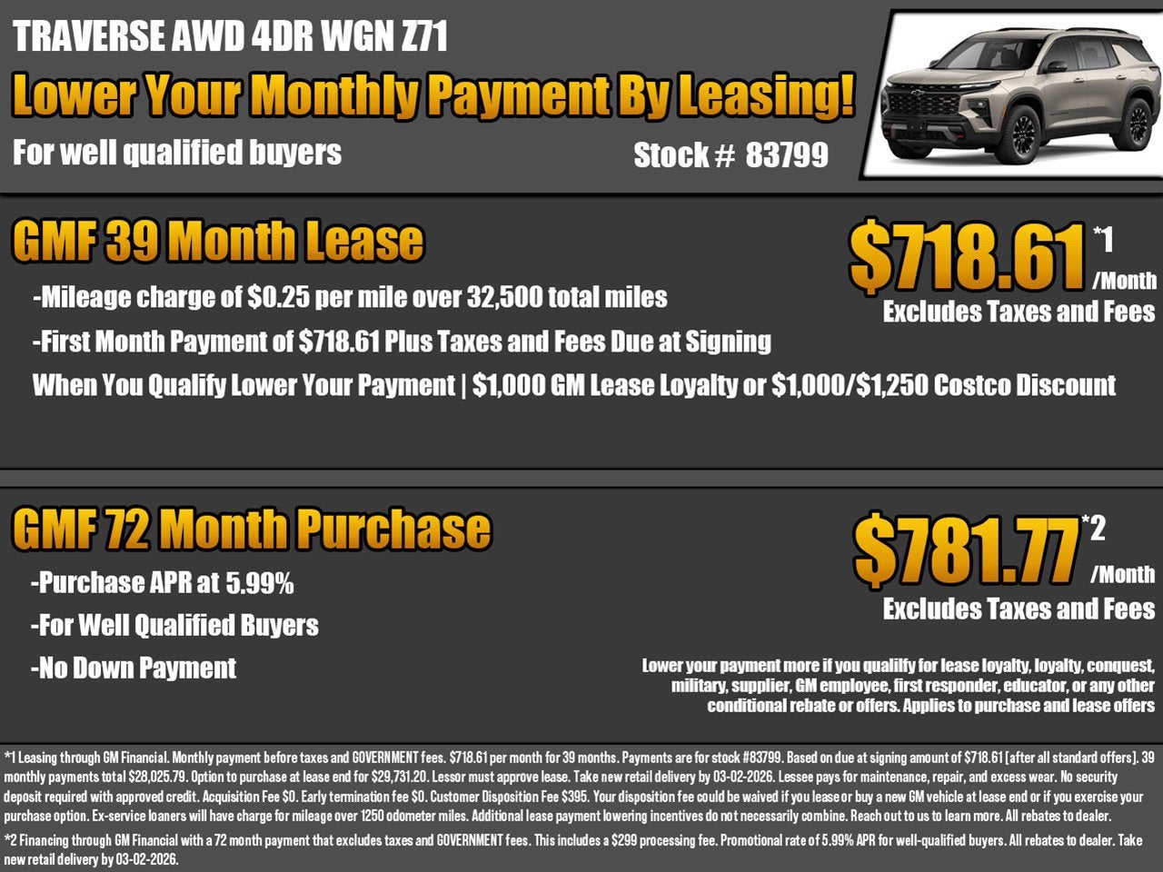 2026 Chevrolet Traverse Z71