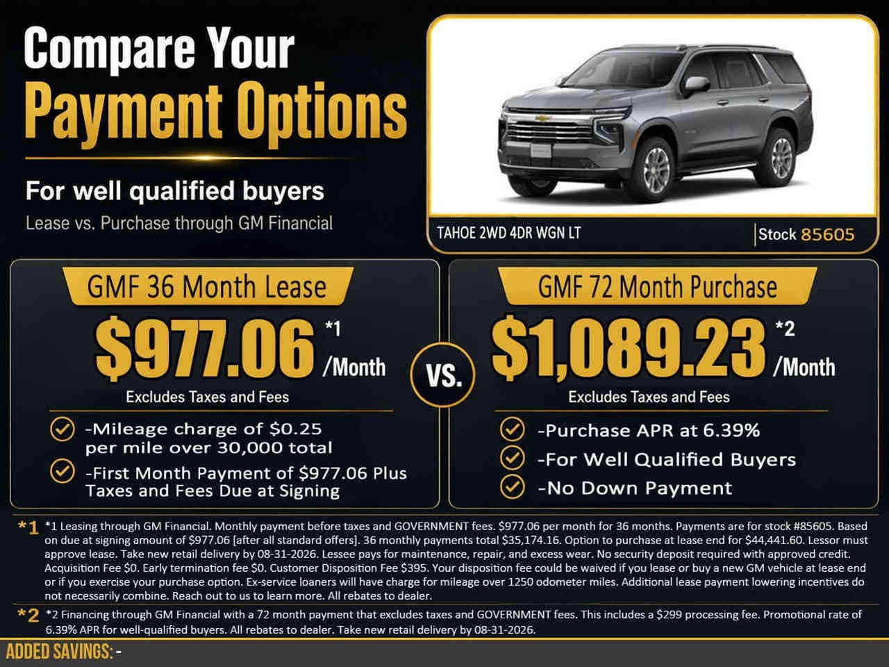 2026 Chevrolet Tahoe LT