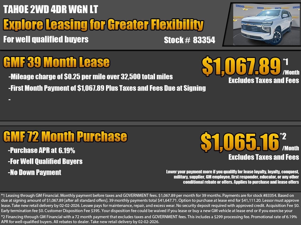 2026 Chevrolet Tahoe LT