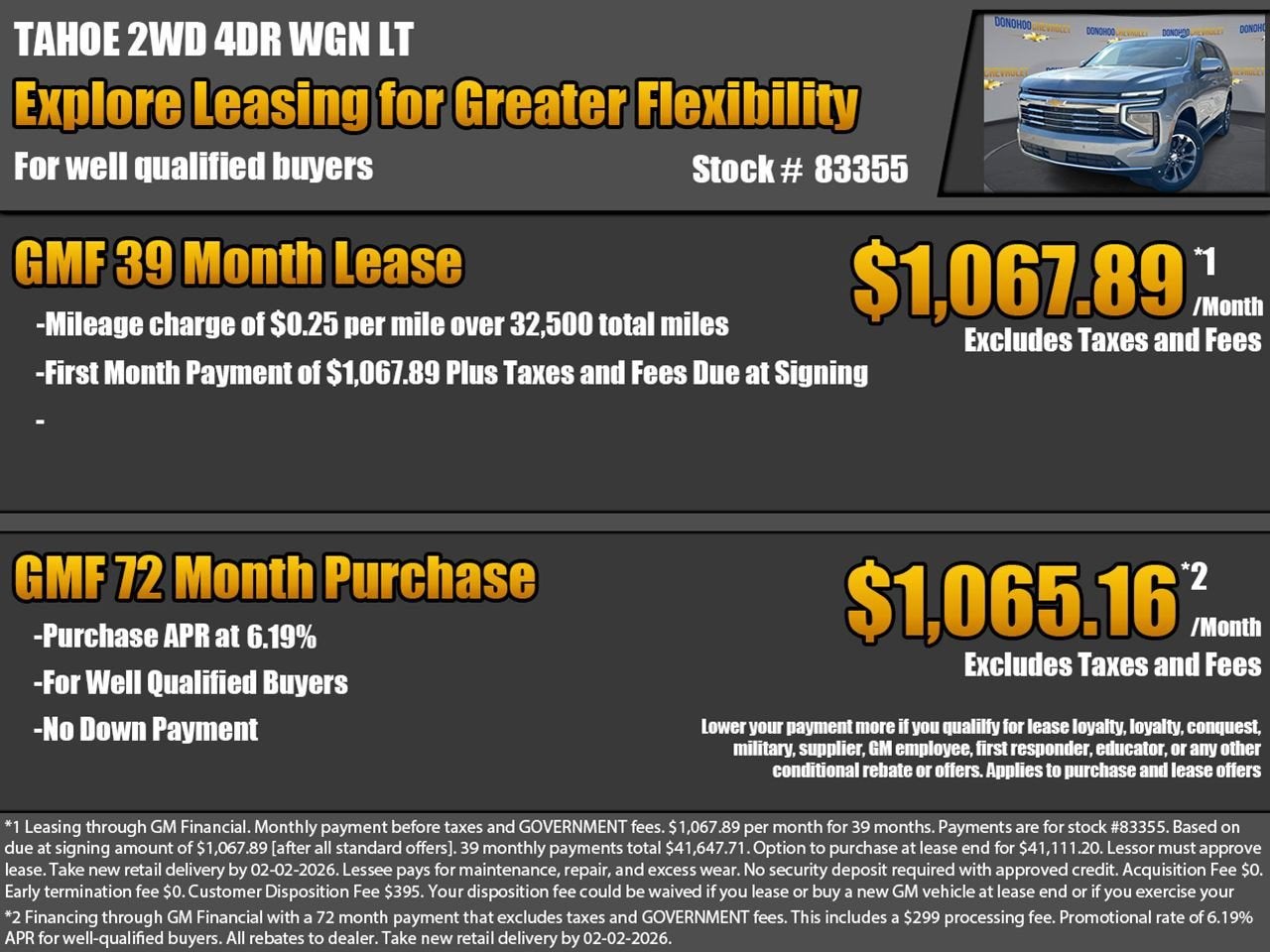 2026 Chevrolet Tahoe LT
