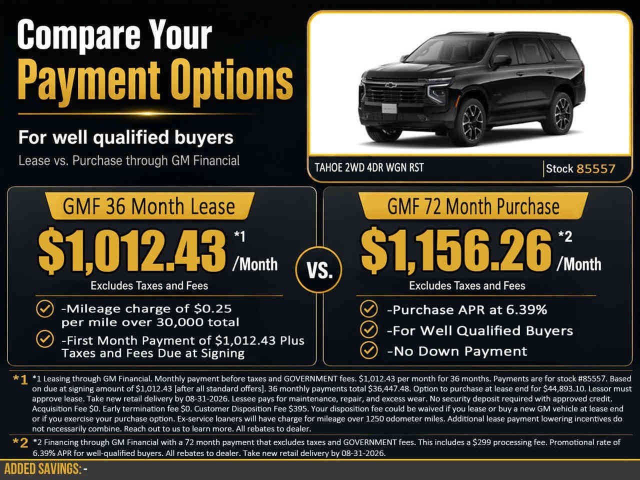 2026 Chevrolet Tahoe RST