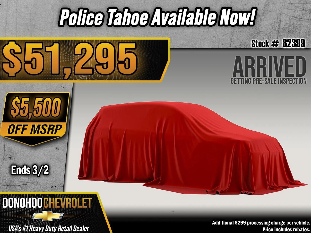 2026 Chevrolet Tahoe Police Package Police