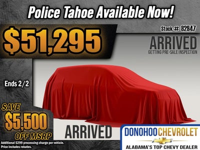 2026 Chevrolet Tahoe Police Package Police