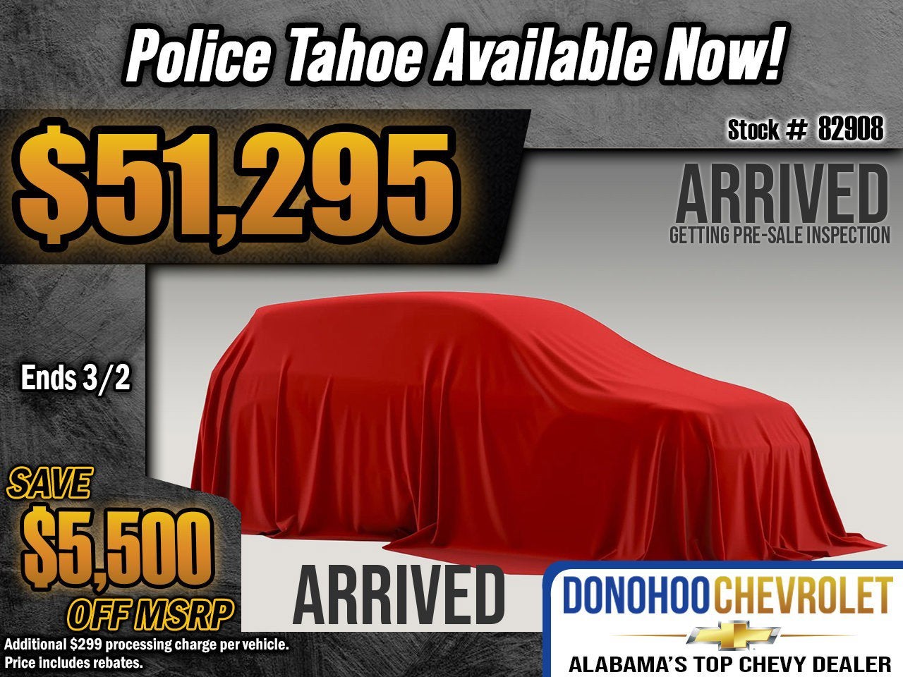 2026 Chevrolet Tahoe Police Package Police