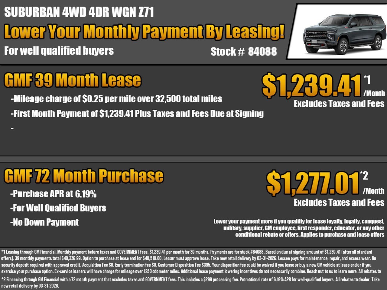 2026 Chevrolet Suburban Z71