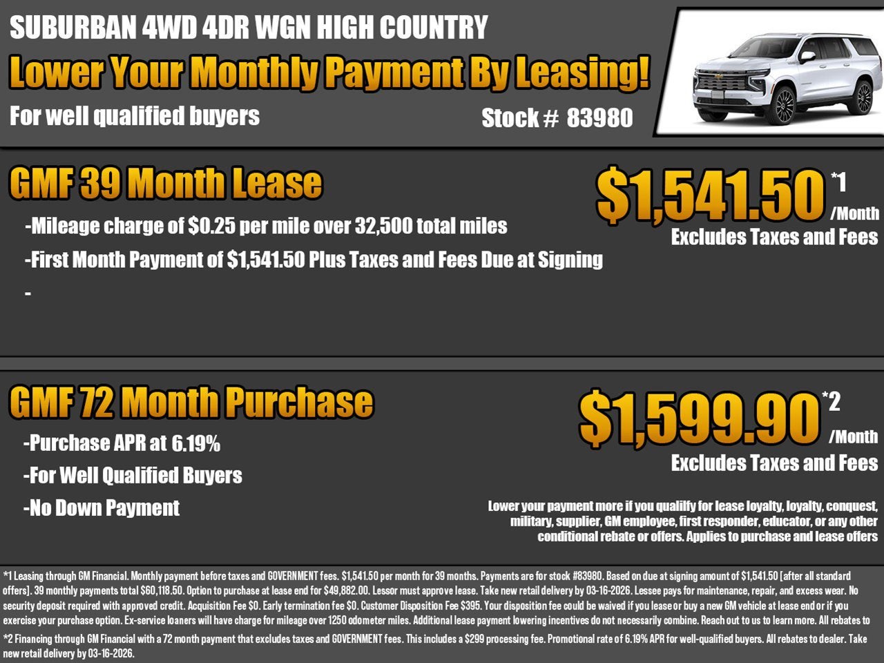 2026 Chevrolet Suburban High Country