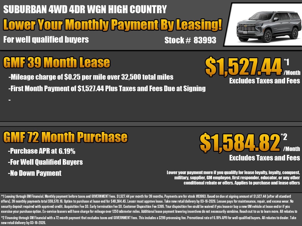 2026 Chevrolet Suburban High Country