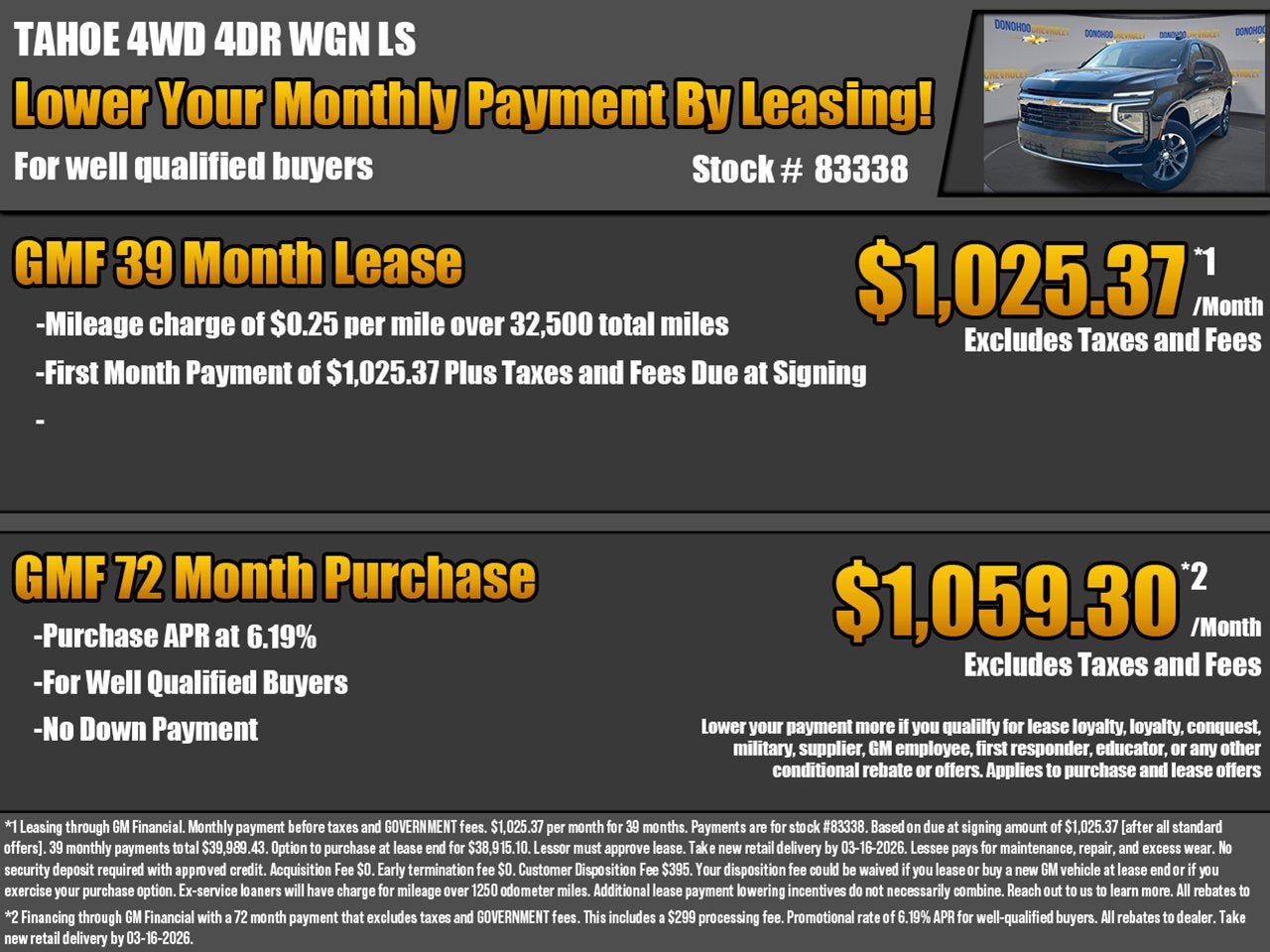 2026 Chevrolet Tahoe LS