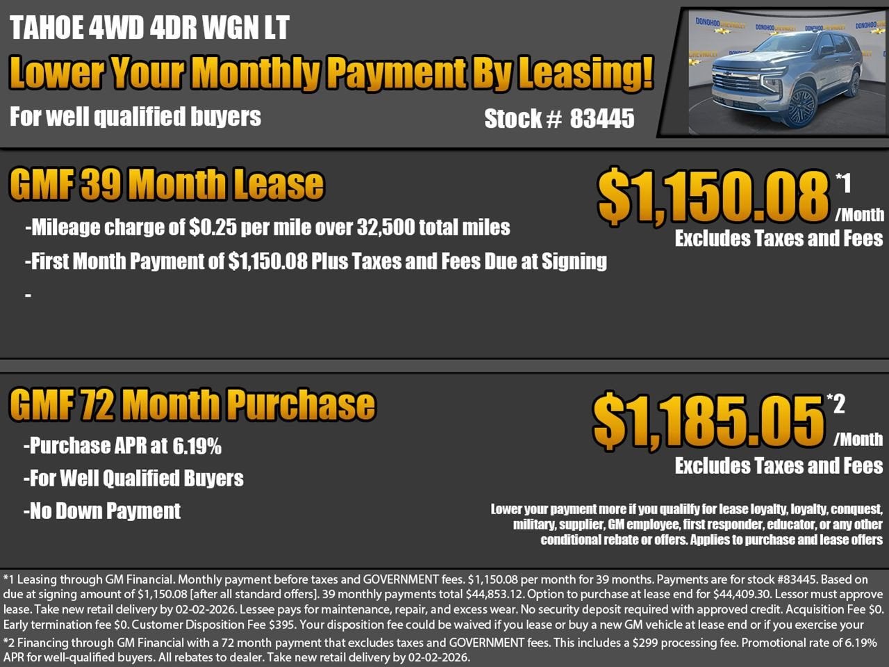 2026 Chevrolet Tahoe LT