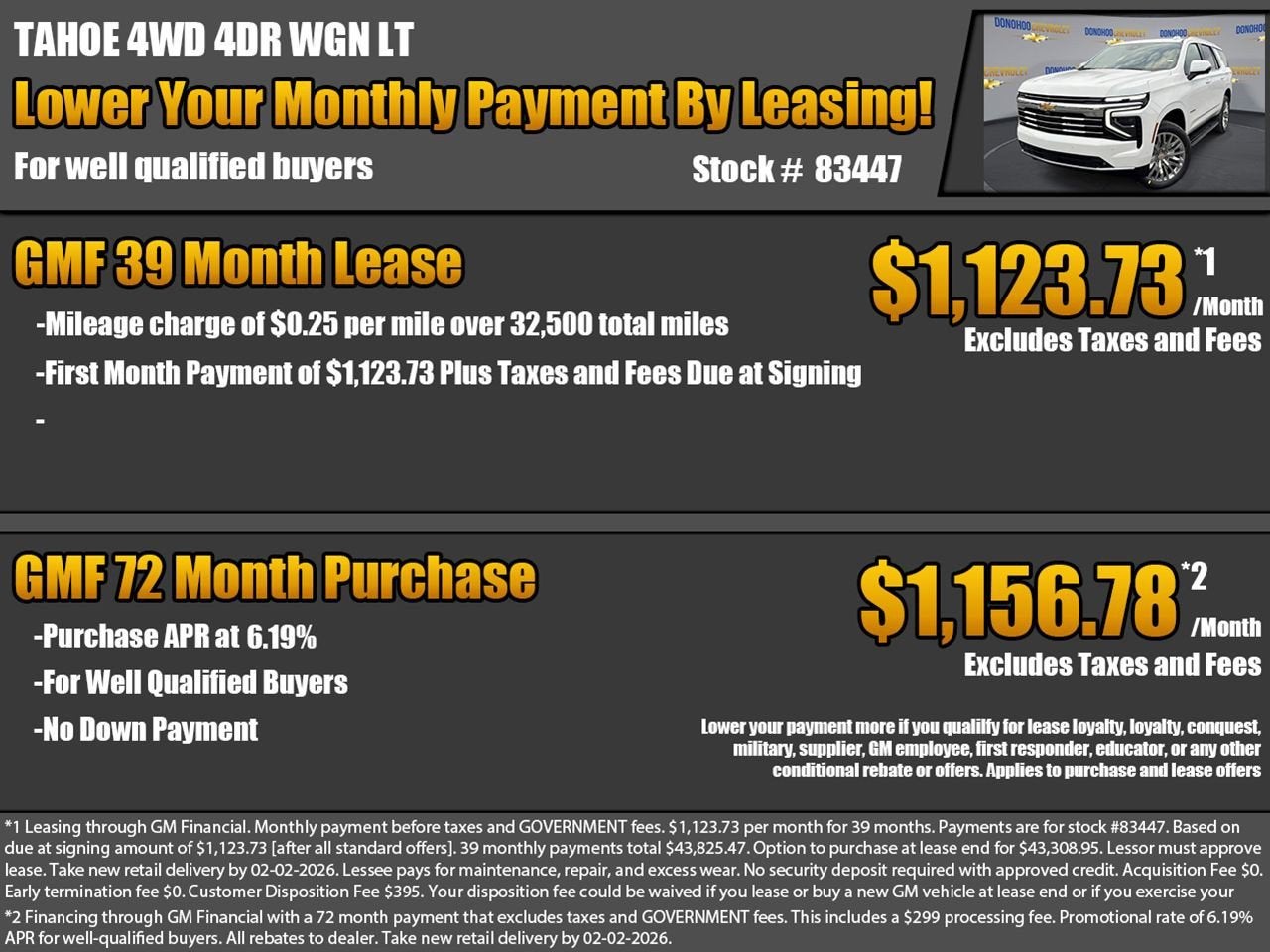 2026 Chevrolet Tahoe LT