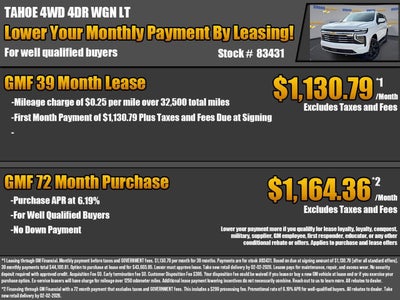 2026 Chevrolet Tahoe LT