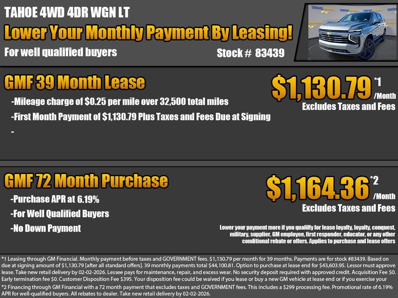 2026 Chevrolet Tahoe LT